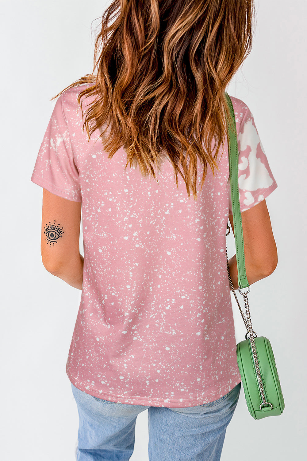 Pink Easter Printed Bunny Graphic Tee Shirt