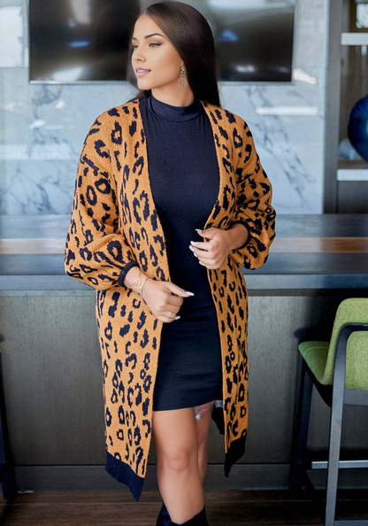 The SophistiCAT Leopard Cardigan