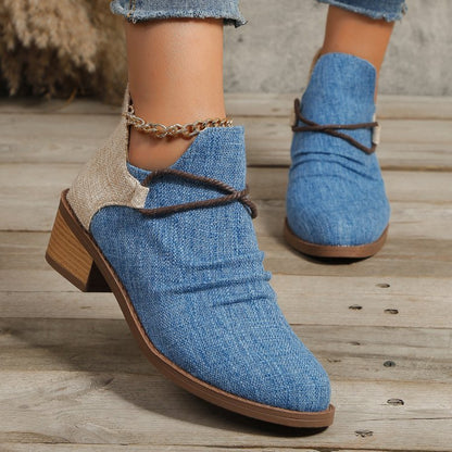 The Cora Canvas Bootie