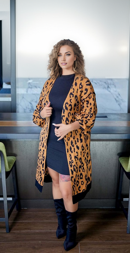 The SophistiCAT Leopard Cardigan