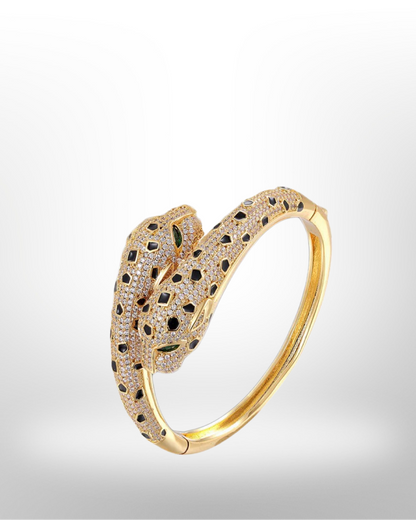 Zahara Dual Headed Leopard Bracelet