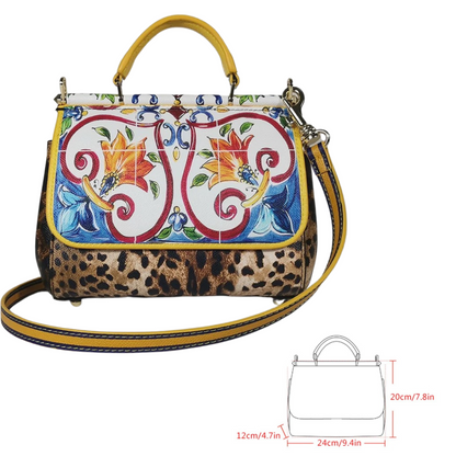 Dulce Leopard Handbag