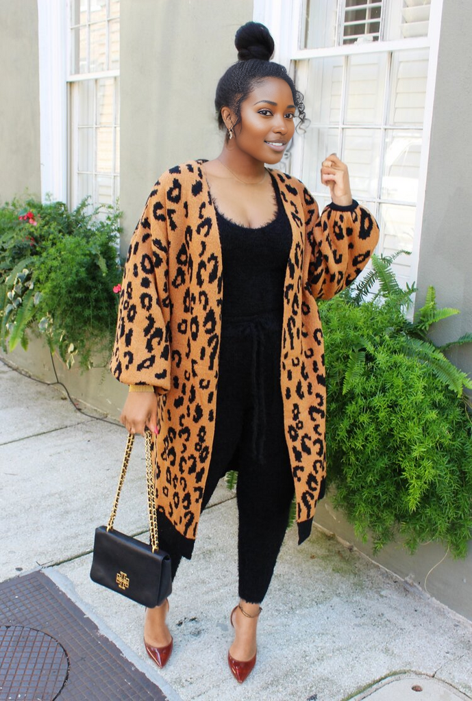 The SophistiCAT Leopard Cardigan