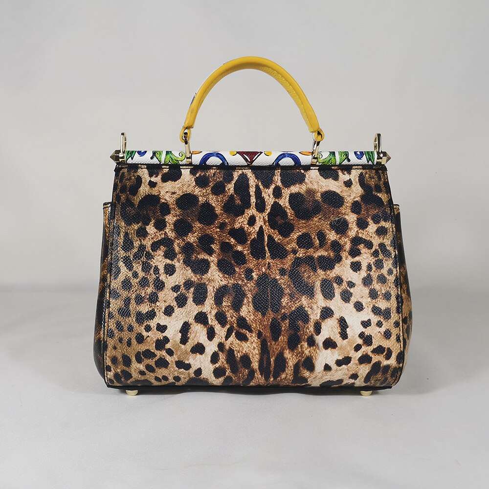 Dulce Leopard Handbag