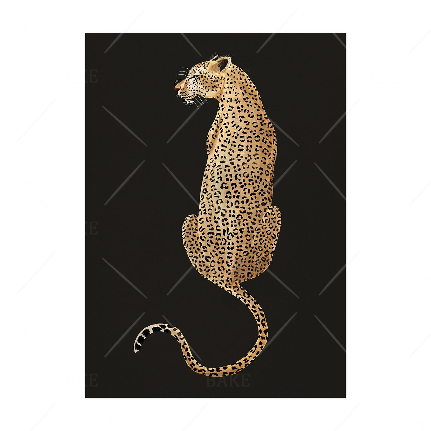 The Cheetah Cotton Canvas Print