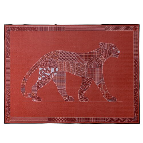 Leopard Elegance Abstract Area Rug