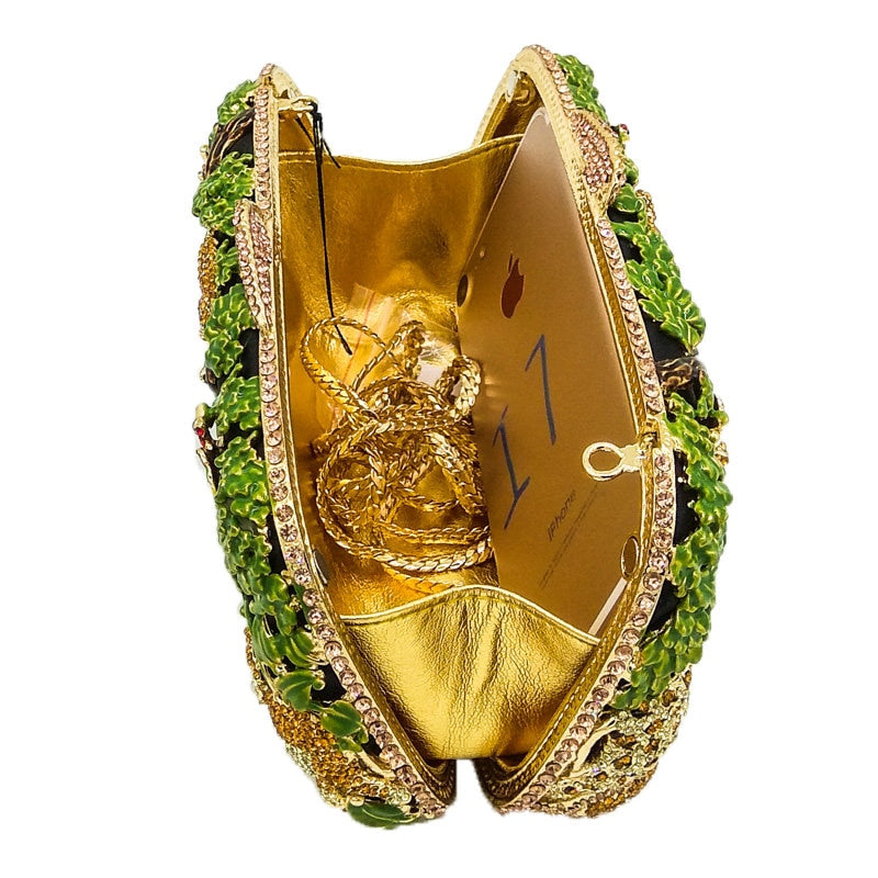 Minaudiere Crystal Safari Forest Clutch