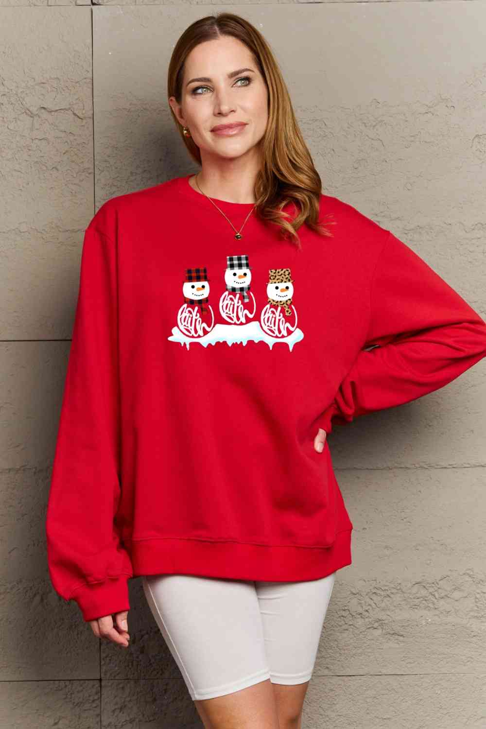 The Three Snowmen Graphic Sweatshirt