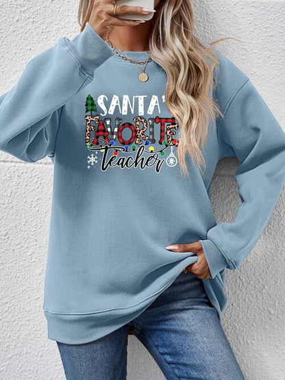 Santa's Favorite Teacher Sweatshirt