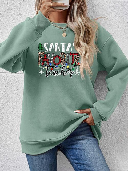 Santa's Favorite Teacher Sweatshirt