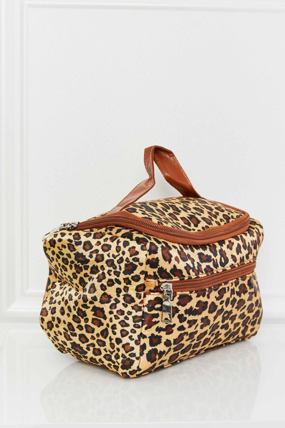 Animal Print Makeup Bag with Handle