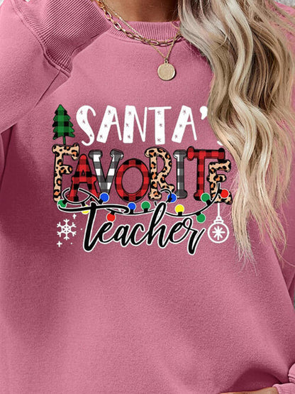 Santa's Favorite Teacher Sweatshirt