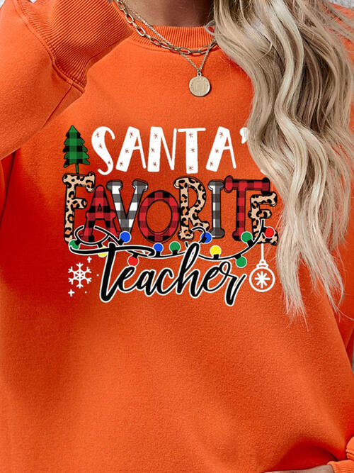 Santa's Favorite Teacher Sweatshirt