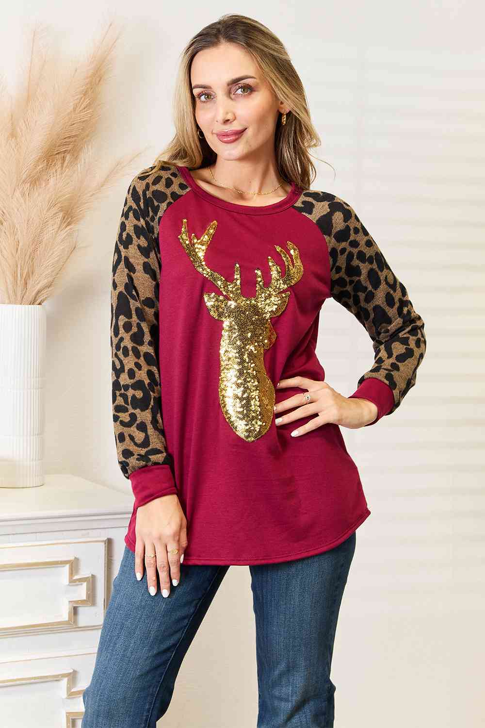 Spotted Reindeer Top