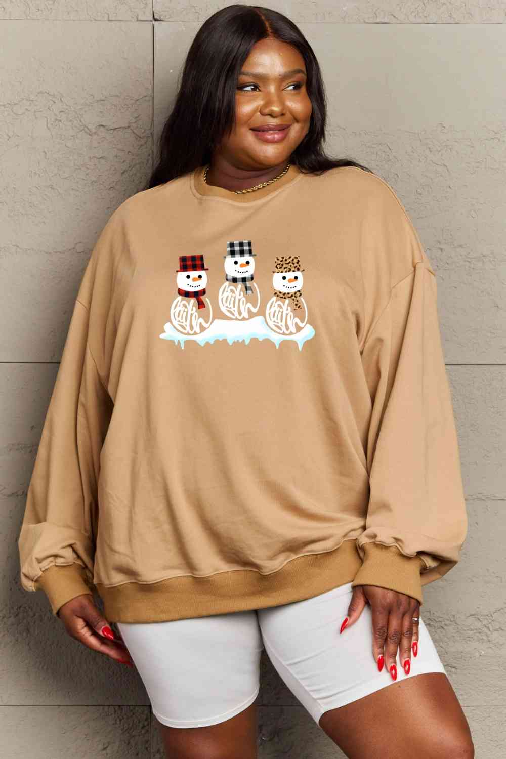 The Three Snowmen Graphic Sweatshirt