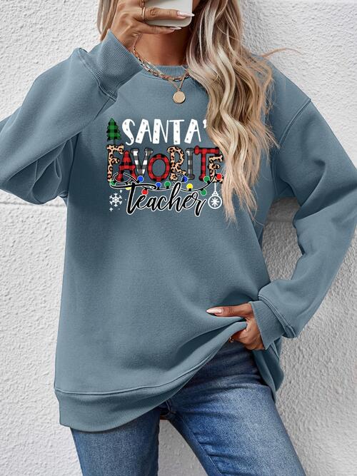 Santa's Favorite Teacher Sweatshirt