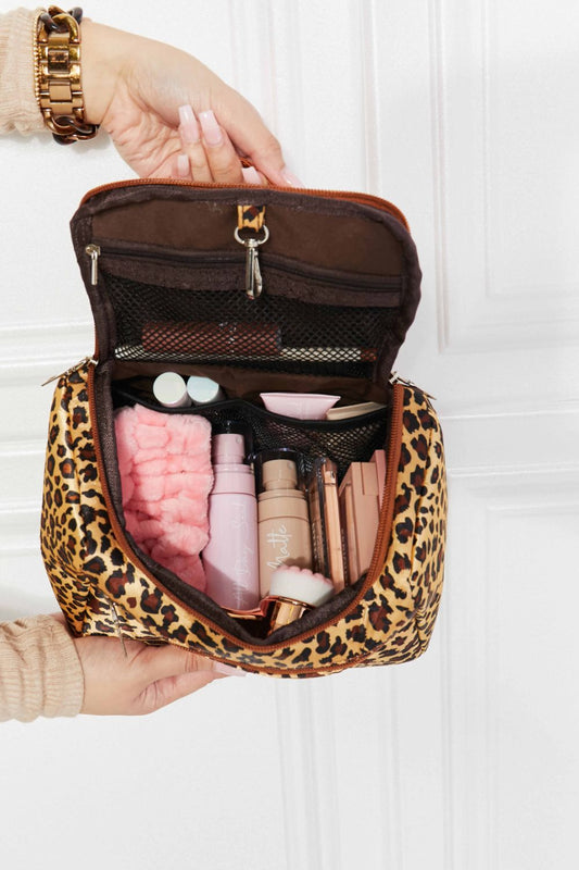 Animal Print Makeup Bag with Handle