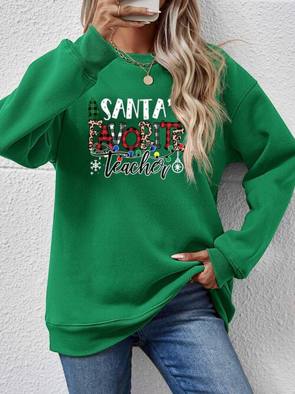 Santa's Favorite Teacher Sweatshirt