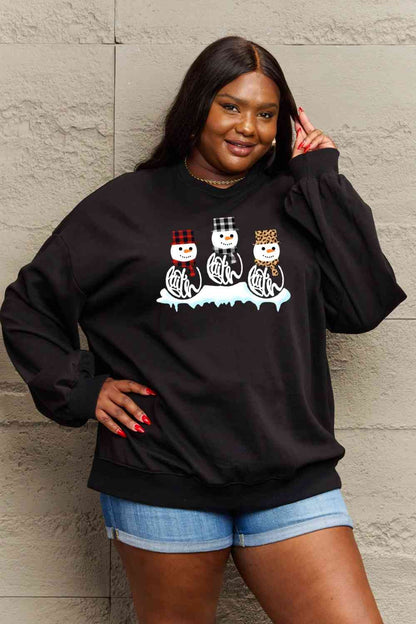 The Three Snowmen Graphic Sweatshirt