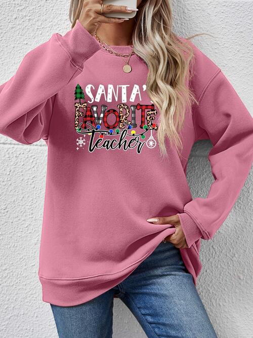 Santa's Favorite Teacher Sweatshirt