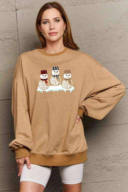 The Three Snowmen Graphic Sweatshirt