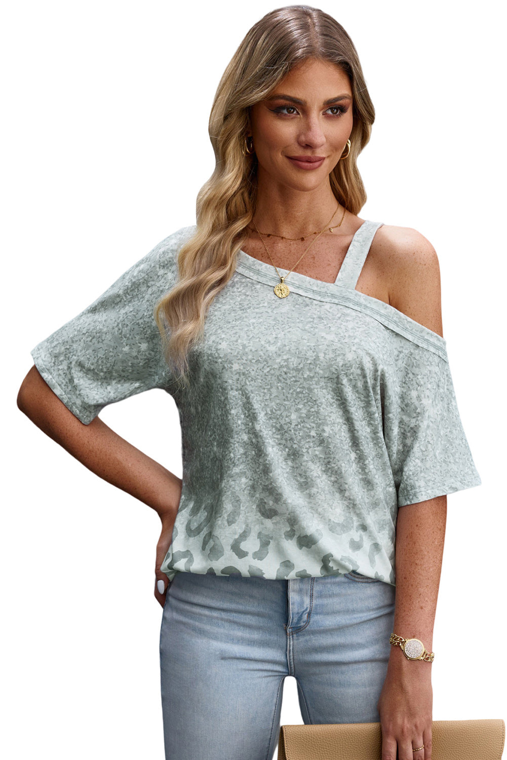 The Tara Asymmetrical Cold Shoulder Blouse