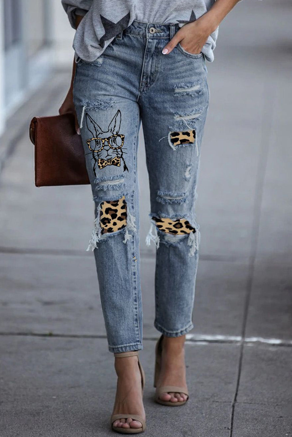 Spotted Hare Light Wash Denim Jeans