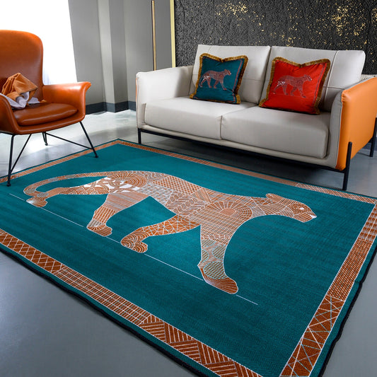 Leopard Elegance Abstract Area Rug