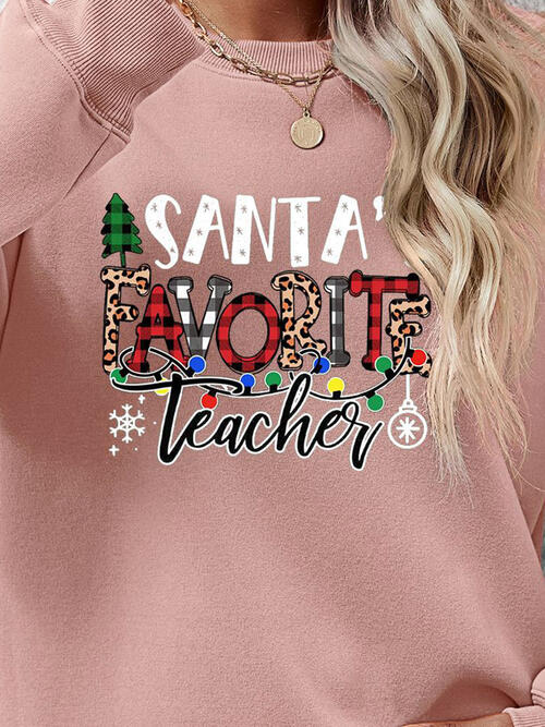 Santa's Favorite Teacher Sweatshirt