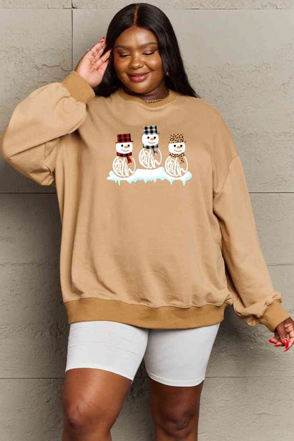 The Three Snowmen Graphic Sweatshirt