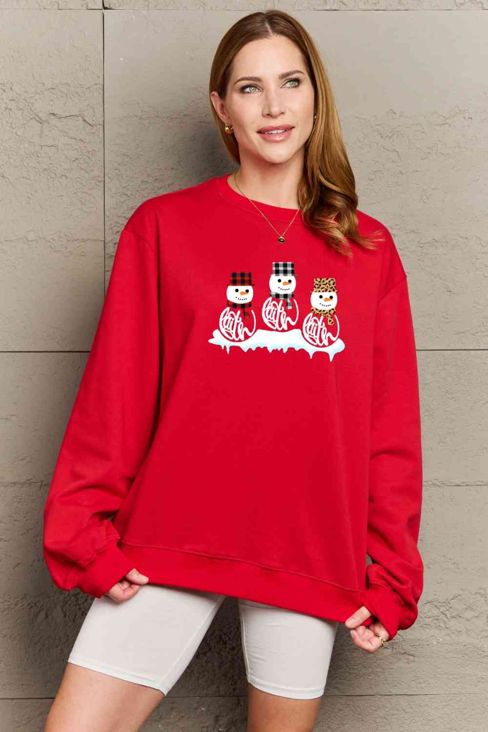 The Three Snowmen Graphic Sweatshirt