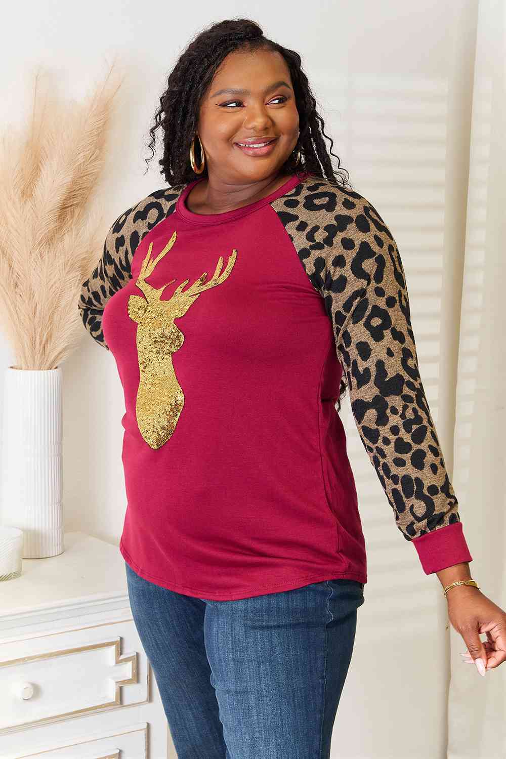 Spotted Reindeer Top