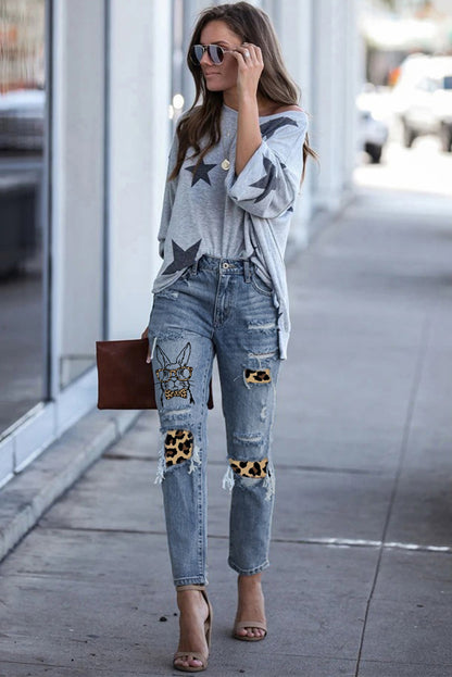 Spotted Hare Light Wash Denim Jeans