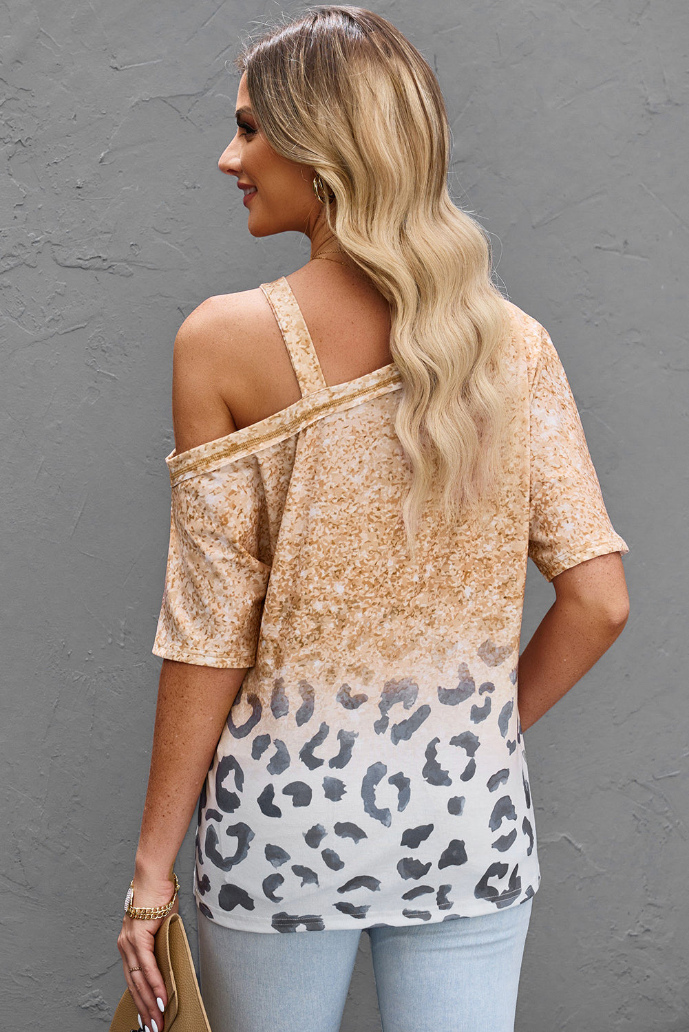 The Tara Asymmetrical Cold Shoulder Blouse