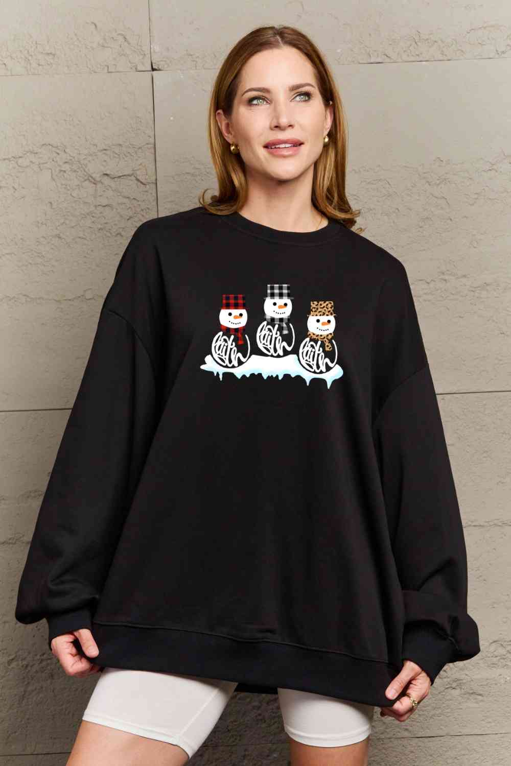 The Three Snowmen Graphic Sweatshirt