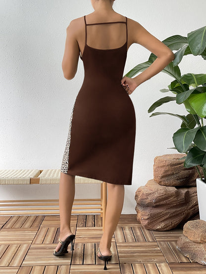 Safari Chic Cutout Sleeveless Knee-Length Dress