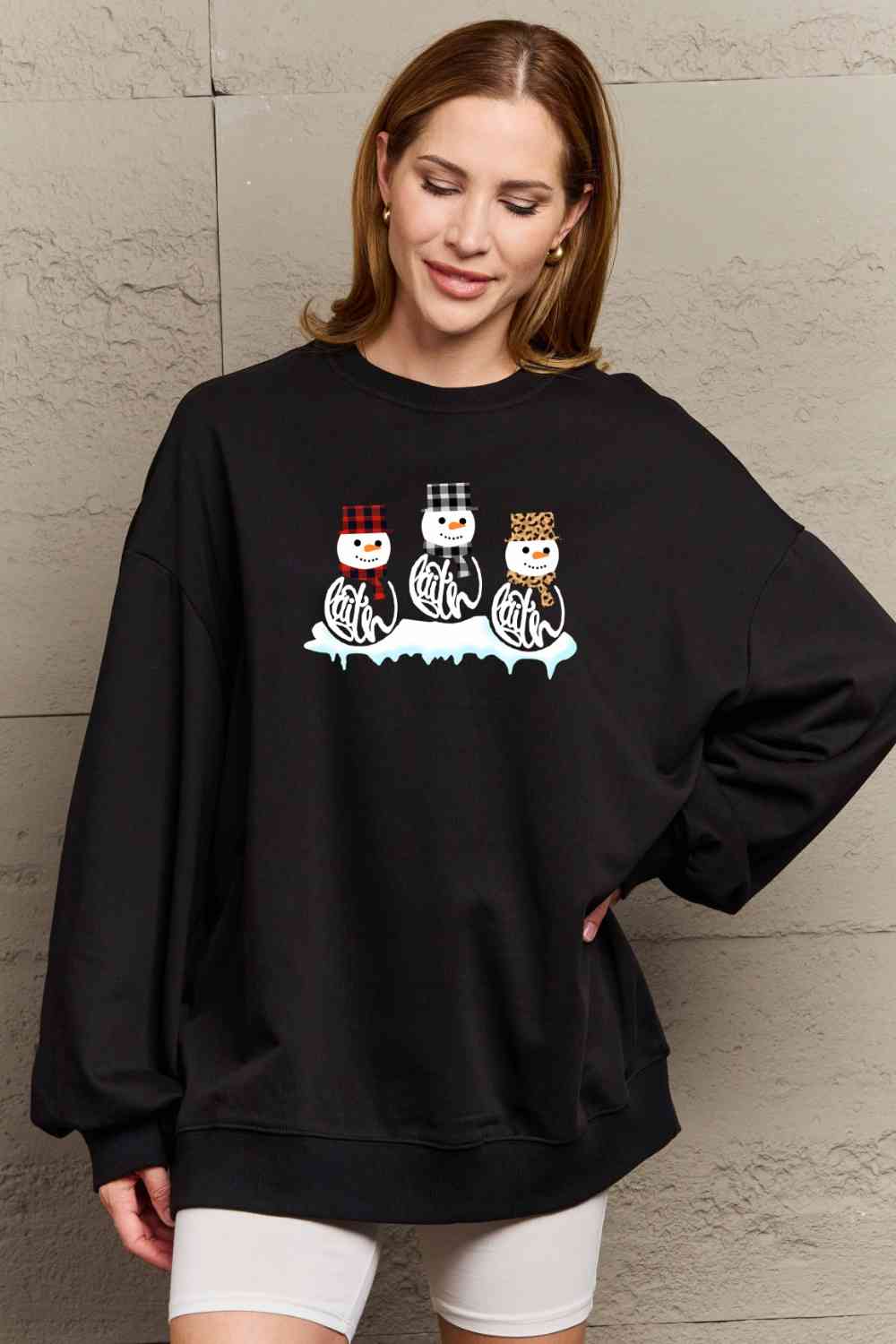 The Three Snowmen Graphic Sweatshirt